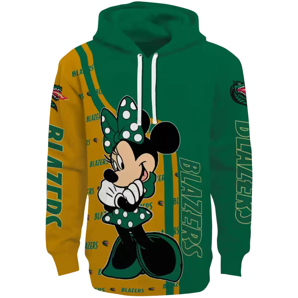 uab blazers minnie mouse green hoodie best selling uab blazers minnie mouse green hoodie best selling