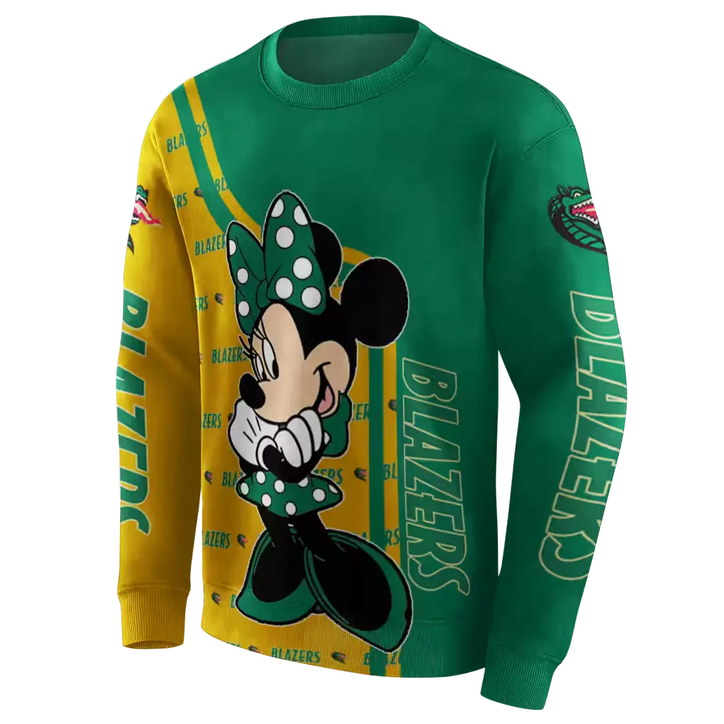 uab blazers minnie mouse green hoodie new arrival uab blazers minnie mouse green hoodie new arrival