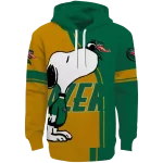 uab blazers playful snoopy green hoodie best selling