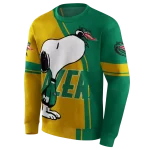 uab blazers playful snoopy green hoodie best selling