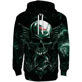 uab blazers skull artwork green black hoodie best selling