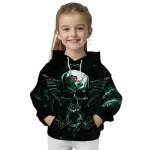 uab blazers skull artwork green black hoodie best selling