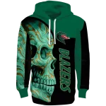 uab blazers skull motif green black hoodie best selling