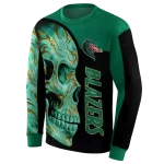 uab blazers skull motif green black hoodie best selling