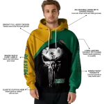 uab blazers skull punisher gold black hoodie best selling