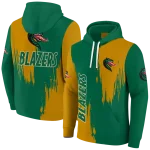 uab blazers splatter effect green hoodie best selling