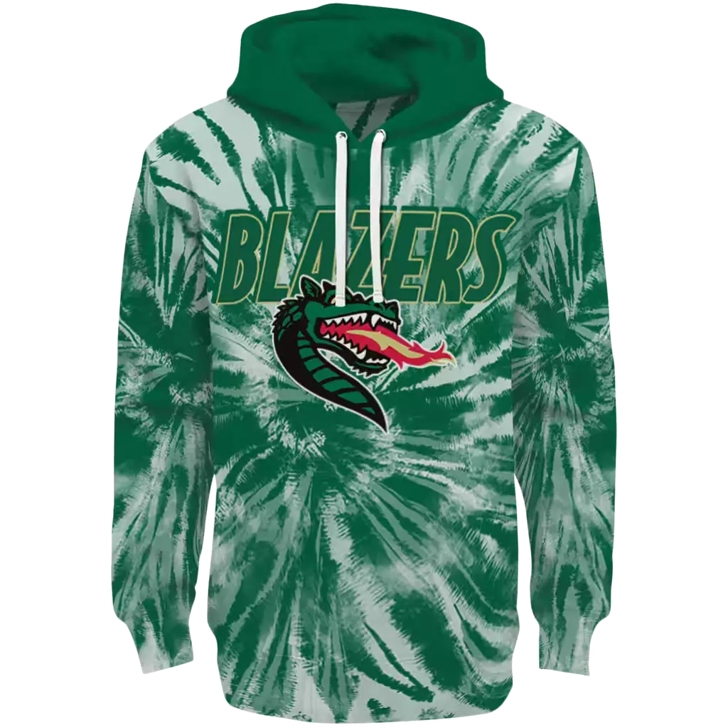 uab blazers tie dye pattern green hoodie best selling uab blazers tie dye pattern green hoodie best selling