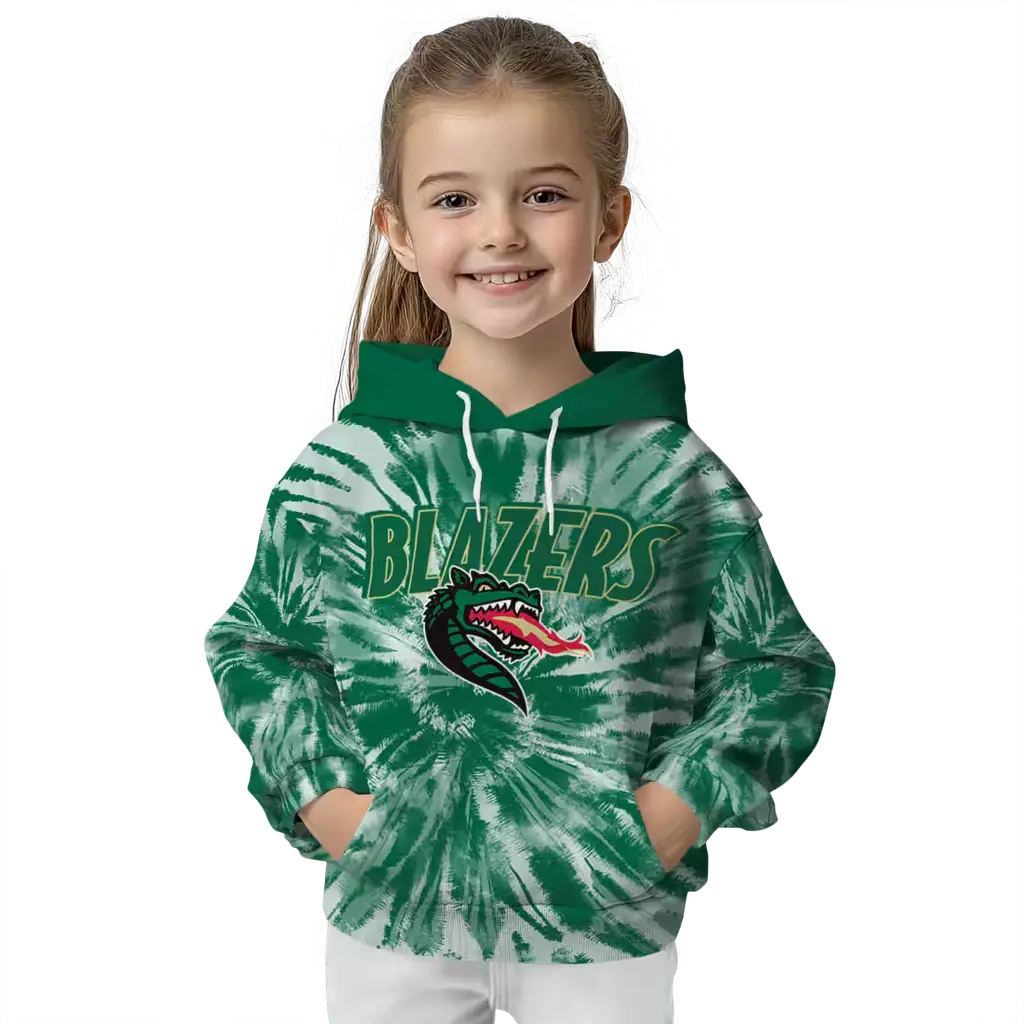 uab blazers tie dye pattern green hoodie top rated uab blazers tie dye pattern green hoodie top rated