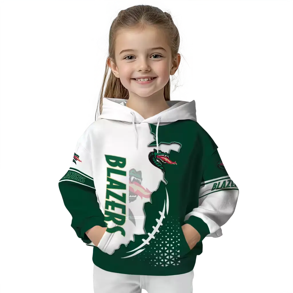 uab blazers triangular pattern green white hoodie top rated uab blazers triangular pattern green white hoodie top rated