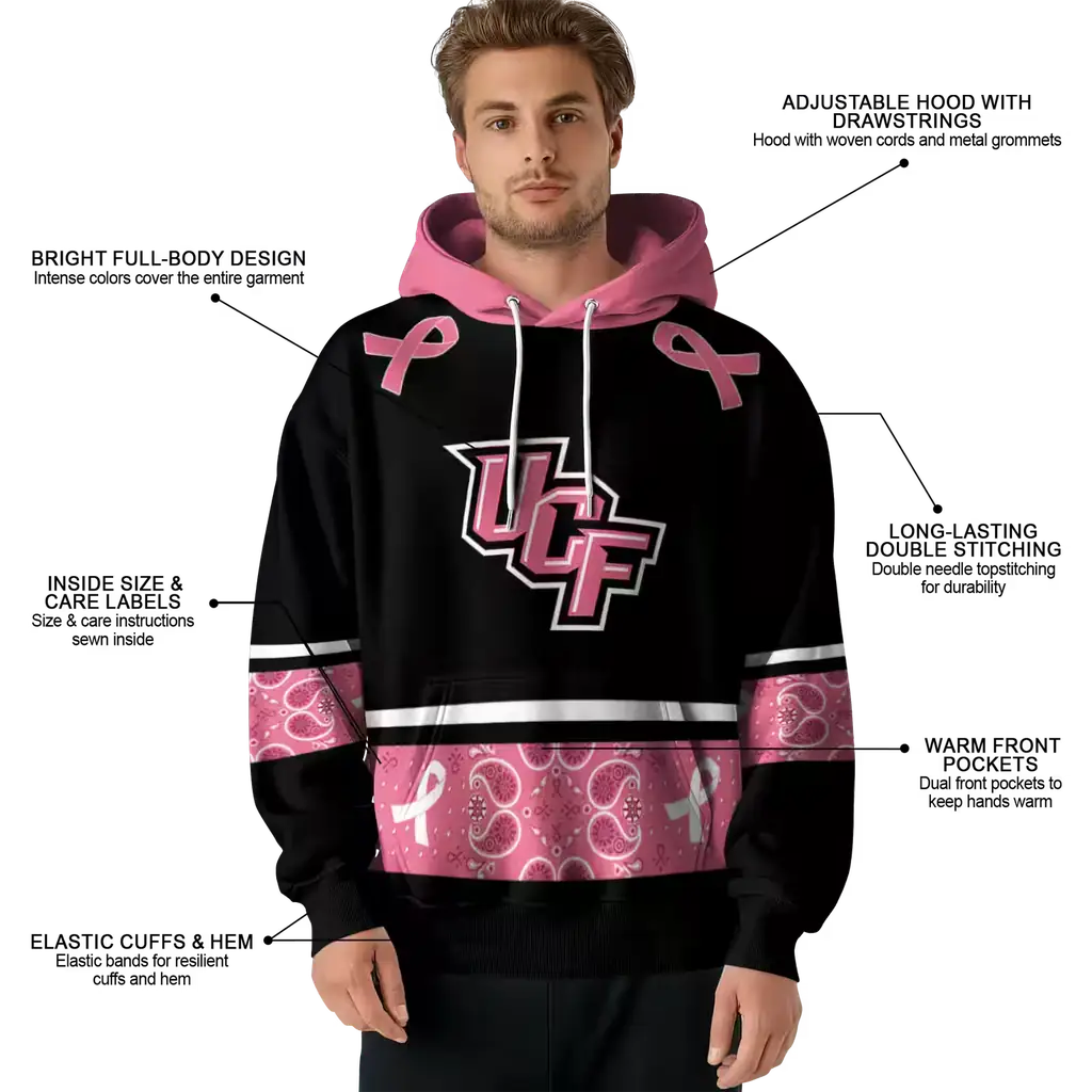 ucf knights awareness ribbon black pink hoodie latest model ucf knights awareness ribbon black pink hoodie latest model