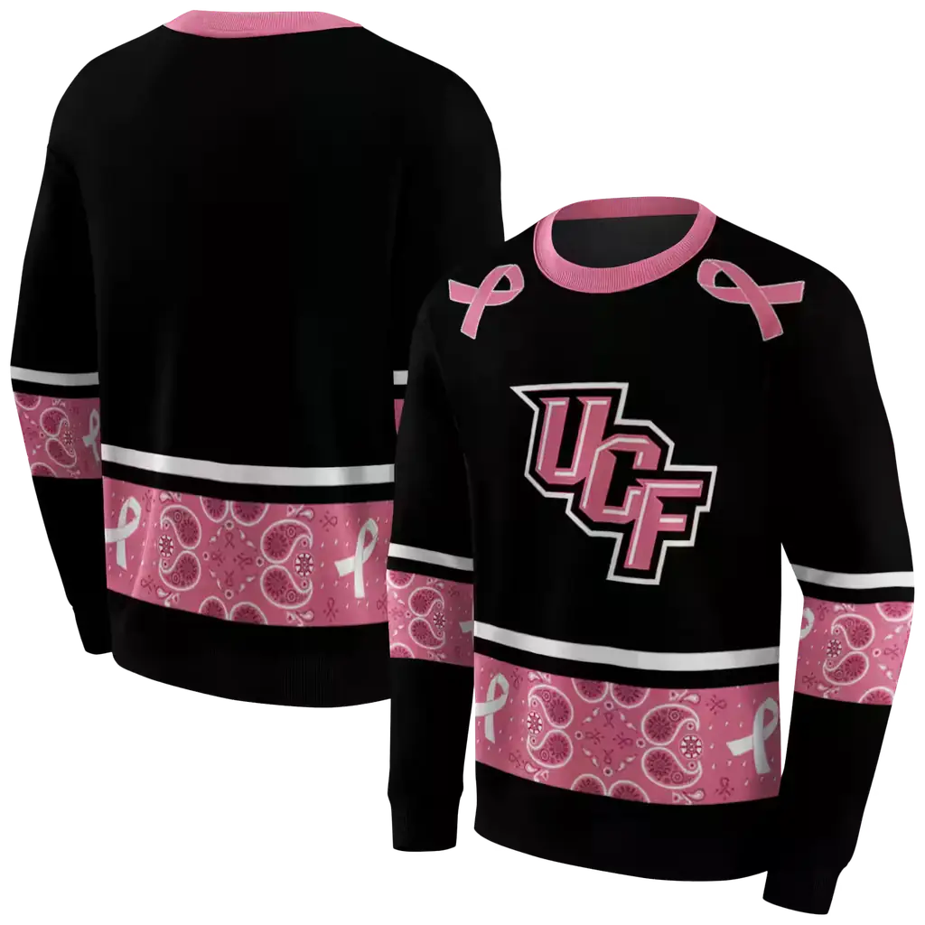 ucf knights awareness ribbon black pink hoodie premium grade ucf knights awareness ribbon black pink hoodie premium grade