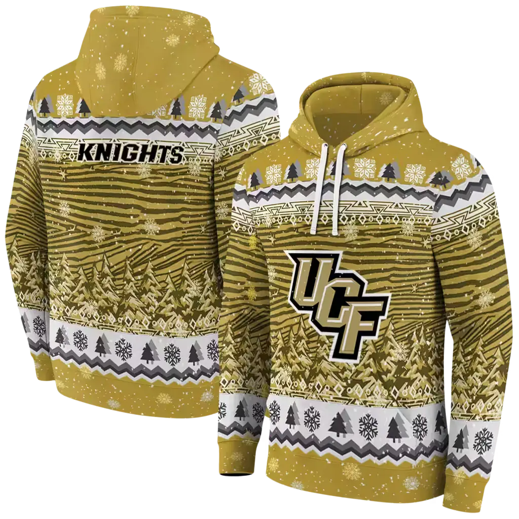 ucf knights christmas trees gold hoodie fashion forward ucf knights christmas trees gold hoodie fashion forward