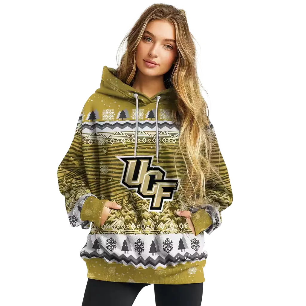 ucf knights christmas trees gold hoodie high quality ucf knights christmas trees gold hoodie high quality