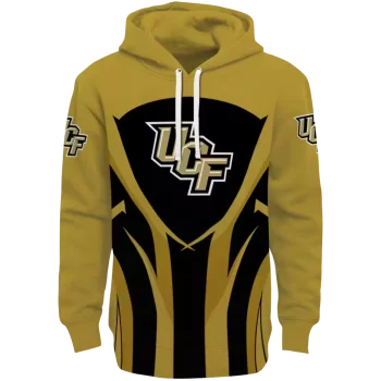 ucf knights concentric lines gold black hoodie best selling