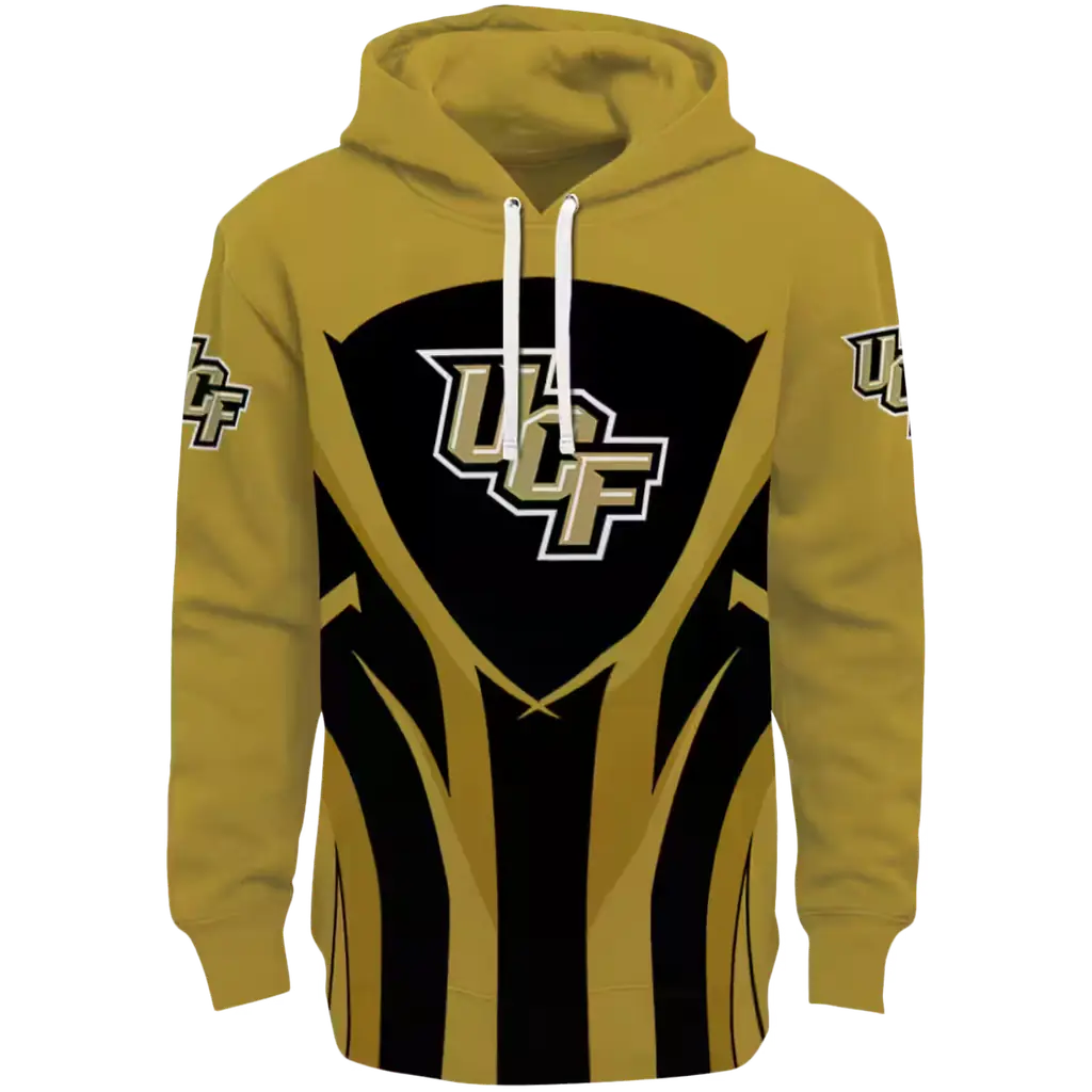 ucf knights concentric lines gold black hoodie best selling ucf knights concentric lines gold black hoodie best selling