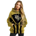 ucf knights concentric lines gold black hoodie best selling