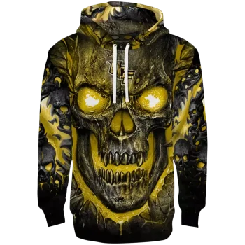 ucf knights demonic skull gold black hoodie best selling
