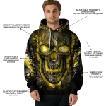 ucf knights demonic skull gold black hoodie best selling