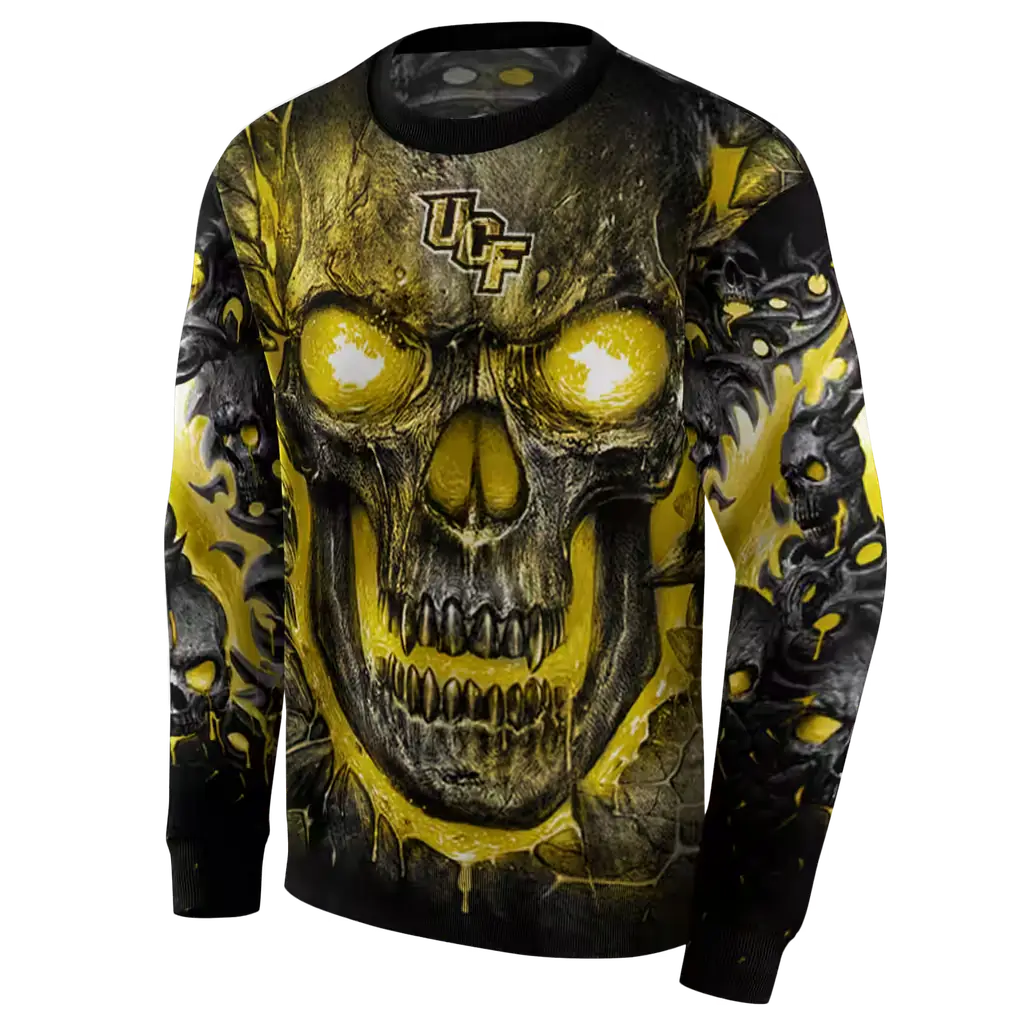 ucf knights demonic skull gold black hoodie new arrival ucf knights demonic skull gold black hoodie new arrival