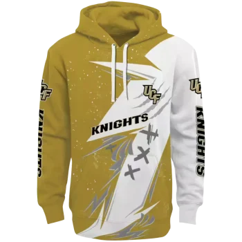 ucf knights dynamic slash gold white hoodie best selling