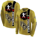 ucf knights football heartbeat gold hoodie best selling