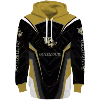 ucf knights futuristic pattern gold black hoodie best selling
