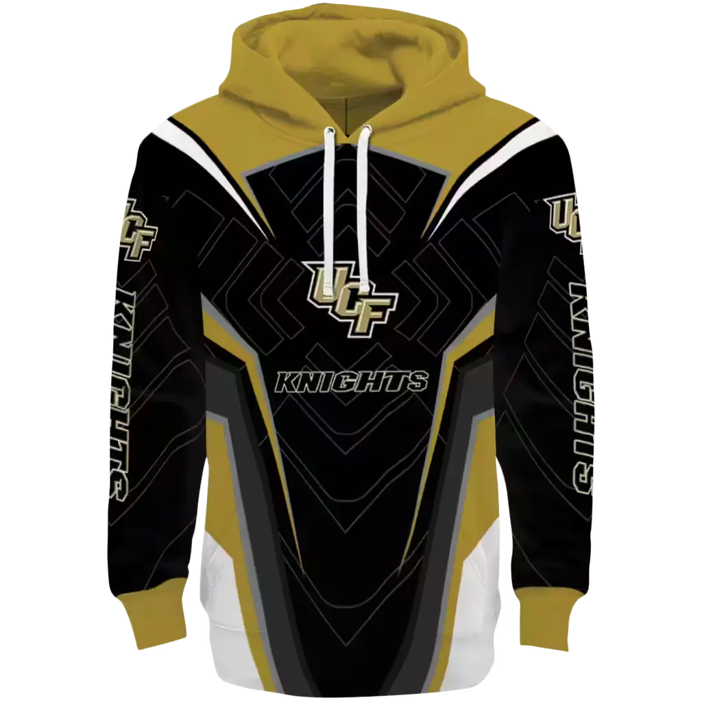 ucf knights futuristic pattern gold black hoodie best selling ucf knights futuristic pattern gold black hoodie best selling