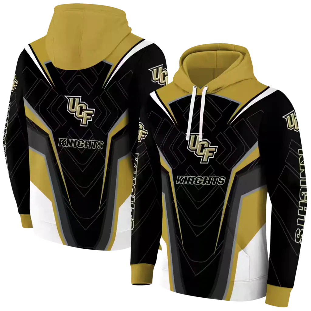 ucf knights futuristic pattern gold black hoodie fashion forward ucf knights futuristic pattern gold black hoodie fashion forward