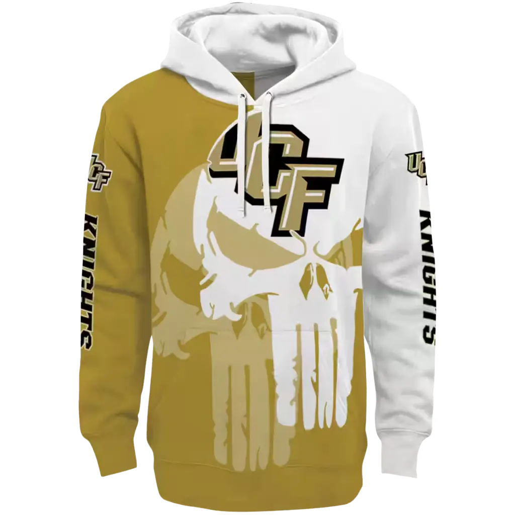 ucf knights graphic punisher gold white hoodie best selling ucf knights graphic punisher gold white hoodie best selling