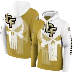 ucf knights graphic punisher gold white hoodie best selling