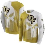 ucf knights graphic punisher gold white hoodie best selling