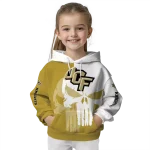 ucf knights graphic punisher gold white hoodie best selling