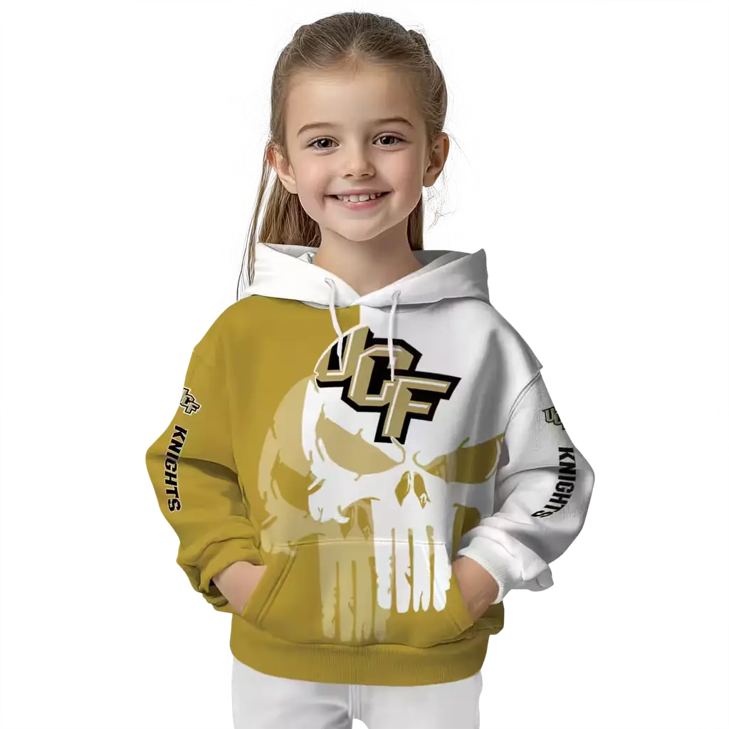 ucf knights graphic punisher gold white hoodie top rated ucf knights graphic punisher gold white hoodie top rated