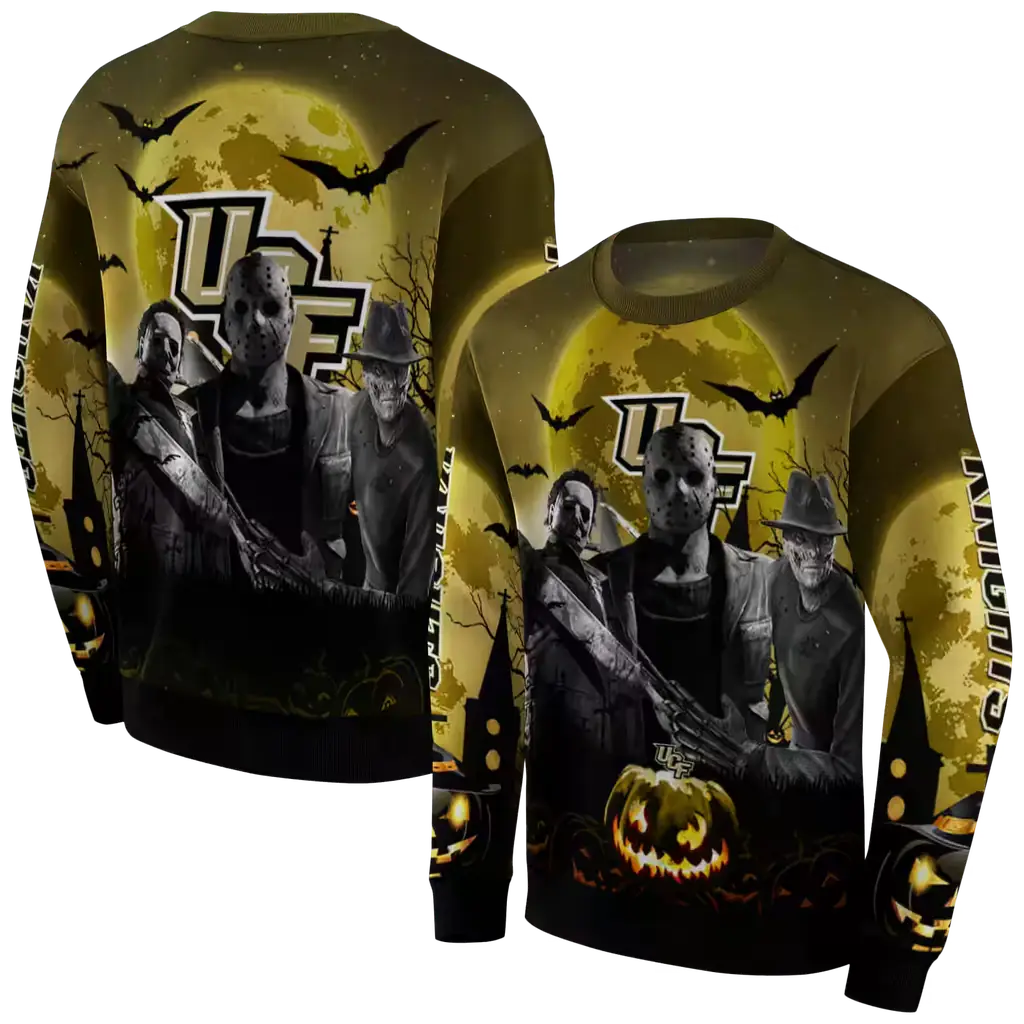ucf knights halloween vibes gold black hoodie premium grade ucf knights halloween vibes gold black hoodie premium grade