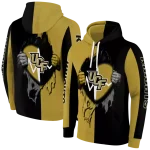 ucf knights heartbeat graphic gold hoodie best selling