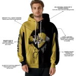 ucf knights heartbeat graphic gold hoodie best selling