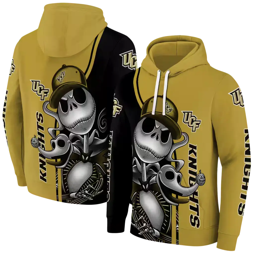 ucf knights jack skellington gold hoodie fashion forward ucf knights jack skellington gold hoodie fashion forward