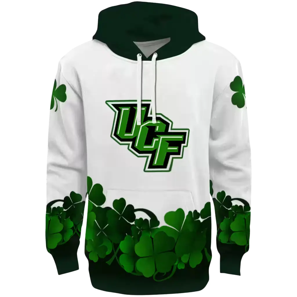 ucf knights lucky motif white green hoodie best selling ucf knights lucky motif white green hoodie best selling