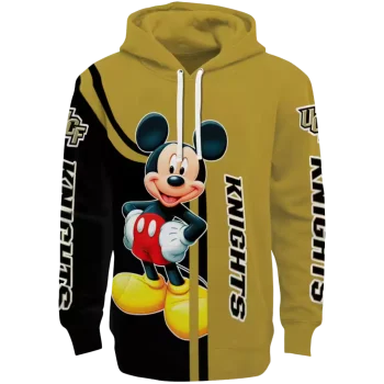 ucf knights mickey mouse gold black hoodie best selling