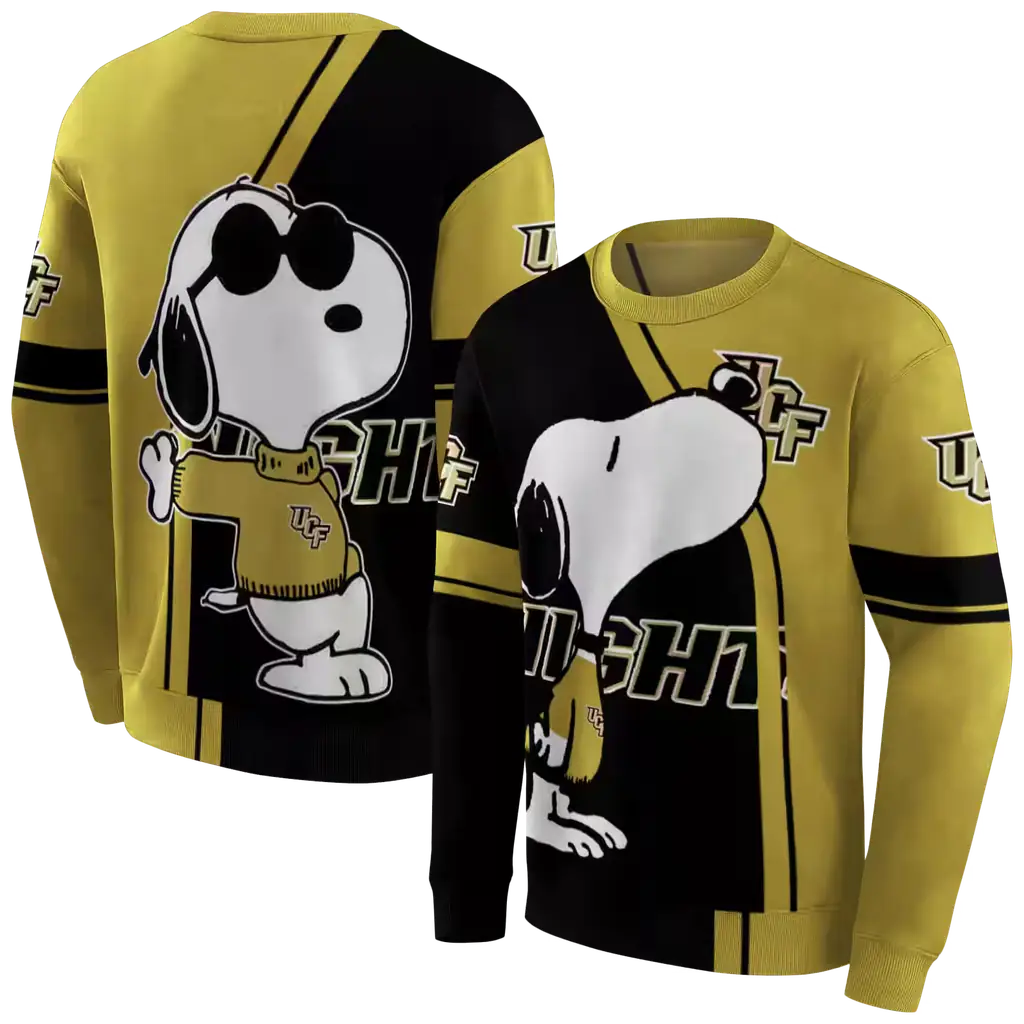 ucf knights playful snoopy gold hoodie premium grade ucf knights playful snoopy gold hoodie premium grade