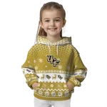 ucf knights reindeer motif gold hoodie best selling