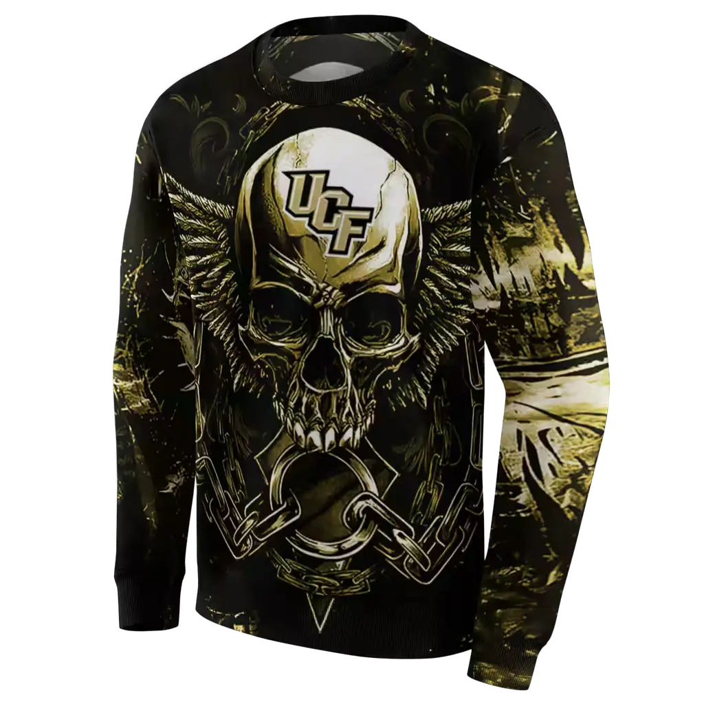ucf knights skull artwork gold black hoodie new arrival ucf knights skull artwork gold black hoodie new arrival
