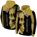 ucf knights skull motif gold black hoodie best selling