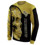 ucf knights skull motif gold black hoodie best selling