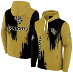 ucf knights splatter effect gold hoodie best selling