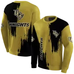 ucf knights splatter effect gold hoodie best selling