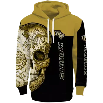 ucf knights sugar skull gold black hoodie best selling