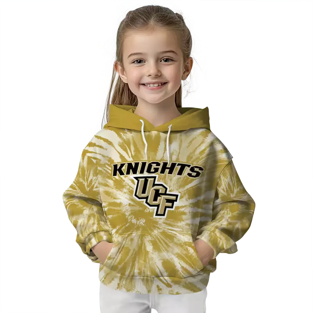 ucf knights tie dye pattern gold hoodie top rated ucf knights tie dye pattern gold hoodie top rated