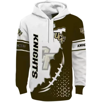 ucf knights triangular pattern gold white hoodie best selling