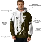 ucf knights triangular pattern gold white hoodie best selling